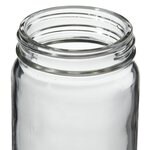 Wide-Mouth Tall-Profile Clear Glass Jars with Closure