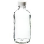 I-Chem&trade; Boston 圆形窄口透明带盖玻璃瓶