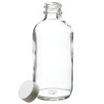 I-Chem&trade; Boston 圆形窄口透明带盖玻璃瓶
