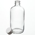 I-Chem&trade; Boston 圆形窄口透明带盖玻璃瓶