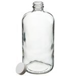 I-Chem&trade; Boston 圆形窄口透明带盖玻璃瓶