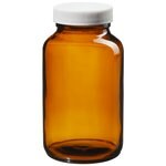 I-Chem&trade; 棕色广口带盖玻璃包装瓶