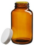 I-Chem&trade; 棕色广口带盖玻璃包装瓶