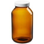 I-Chem&trade; 棕色广口带盖玻璃包装瓶