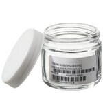 广口带盖矮型透明玻璃罐