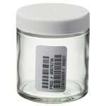 广口带盖矮型透明玻璃罐