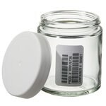 广口带盖矮型透明玻璃罐