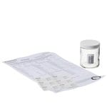 广口带盖矮型透明玻璃罐