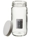 透明广口带盖高玻璃罐