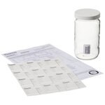 Wide-Mouth Tall-Profile Clear Glass Jars with Closure