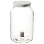 透明广口带盖高玻璃罐