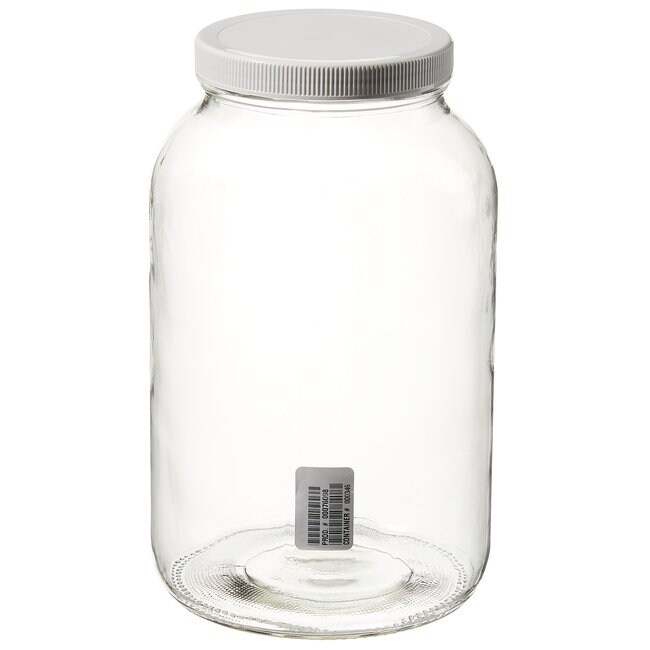 透明广口带盖高玻璃罐