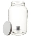 透明广口带盖高玻璃罐