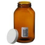 I-Chem&trade; 棕色广口带盖玻璃包装瓶