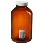 I-Chem&trade; 棕色广口带盖玻璃包装瓶