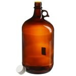 Boston 圆形棕色带盖窄口玻璃壶