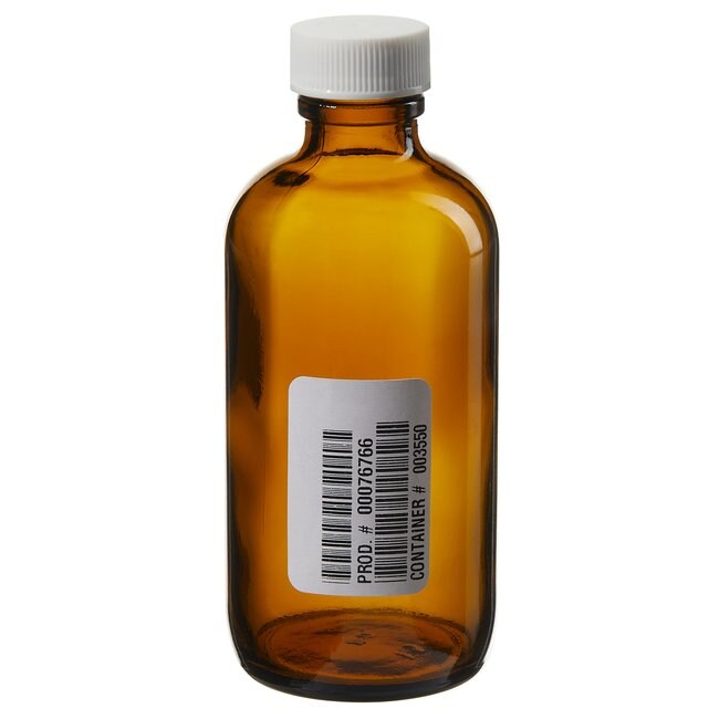 I-Chem&trade; Boston Round Narrow-Mouth Amber Glass Bottles with Closure