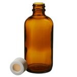 Narrow-Mouth Glass Septa Bottles with Open-Top Closure