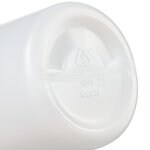 散装 HDPE 无盖圆柱型圆口瓶