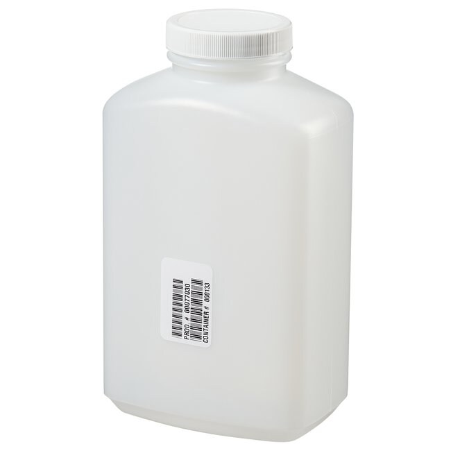 HDPE 内衬瓶盖矩形广口瓶，1000mL，认证级