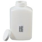 HDPE 内衬瓶盖矩形广口瓶，1000mL，认证级