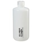 Nalgene&trade; 认证级 HDPE 窄口瓶，带聚丙烯螺旋盖