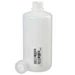 Nalgene&trade; 认证级 HDPE 窄口瓶，带聚丙烯螺旋盖