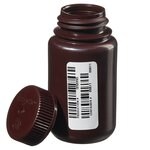 Nalgene&trade; 认证级棕色 HDPE 带盖广口瓶