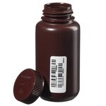 Nalgene&trade; 认证级棕色 HDPE 带盖广口瓶