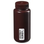 Nalgene&trade; 认证级棕色 HDPE 带盖广口瓶