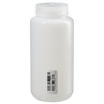 Nalgene&trade; Certified Wide-Mouth HDPE Bottle with Polypropylene Screw Closure