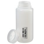 Nalgene&trade; 经认证 HDPE 广口瓶，带聚丙烯螺旋盖