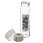 优质包装透明玻璃样品瓶，带0.125in.隔垫