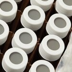 I-Chem&trade; and EP&trade; Amber VOA Glass Vials with 0.125in. Septa, certified