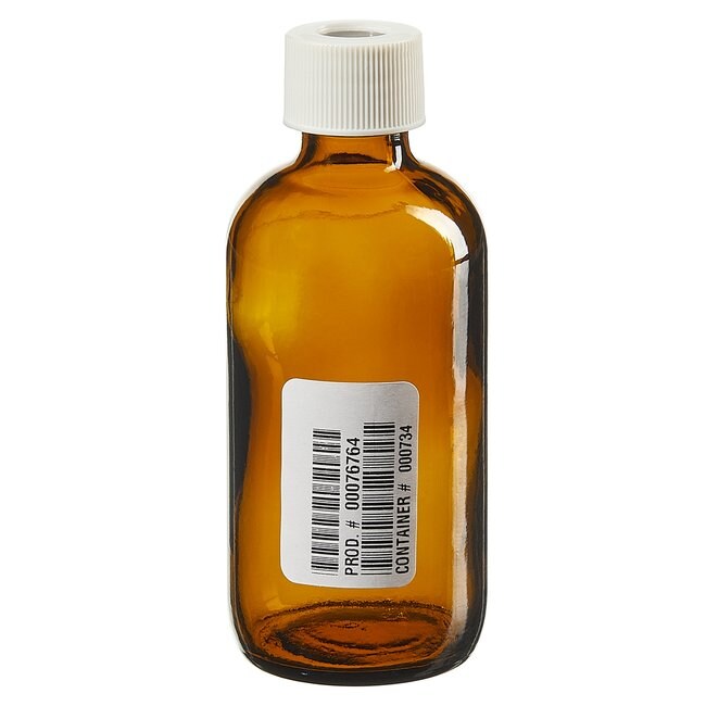 带顶部开口盖的窄口玻璃隔垫瓶