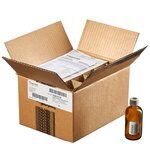 带顶部开口盖的窄口玻璃隔垫瓶