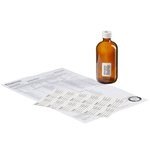 带顶部开口盖的窄口玻璃隔垫瓶