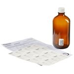 带顶部开口盖的窄口玻璃隔垫瓶