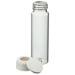 I-Chem&trade; 透明干净的卡口样品瓶，带 0.125 in.隔垫