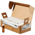 0.125in. 的琥珀色干净卡口样品瓶。隔垫