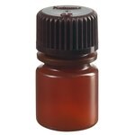 Nalgene&trade; 半透明琥珀色 HDPE 带盖诊断瓶：散装