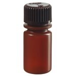 Nalgene&trade; 半透明琥珀色 HDPE 带盖诊断瓶：散装