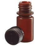 Nalgene&trade; 半透明琥珀色 HDPE 带盖诊断瓶：散装