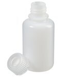 Nalgene&trade; 窄口自然色 HDPE 带盖包装瓶：散装