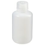 Nalgene&trade; Narrow-Mouth Natural HDPE Packaging Bottles with Closure: Bulk Pack