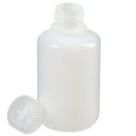 Nalgene&trade; Narrow-Mouth Natural HDPE Packaging Bottles with Closure: Bulk Pack