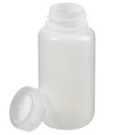 Nalgene&trade; Wide-Mouth HDPE Packaging Bottles with Closure: Bulk Pack