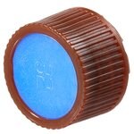 适用于微量包装样品瓶的 Nalgene&trade; 琥珀色 PPCO 加高型颜色标记盖：未灭菌