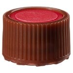 Nalgene&trade; PPCO Amber High Profile Closures with Color Coders for Micro Packaging Vials: Sterile, Bulk Pack