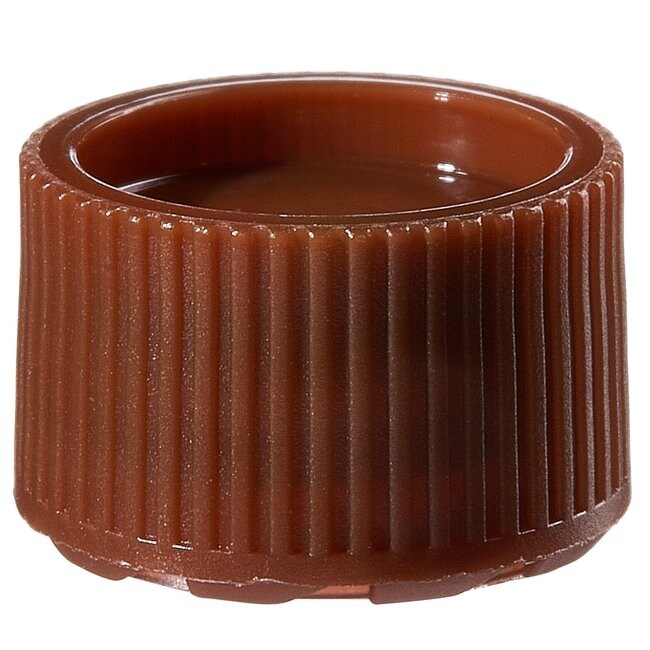 Nalgene&trade; PPCO 琥珀色加高型颜色标记微量包装样品瓶瓶盖：无菌、散装